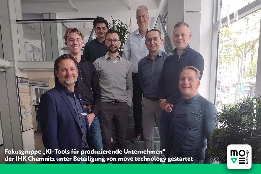 Fokusgruppe „KI-Tools für produzierende Unternehmen“ der IHK Chemnitz unter Beteiligung von move technology gestartet